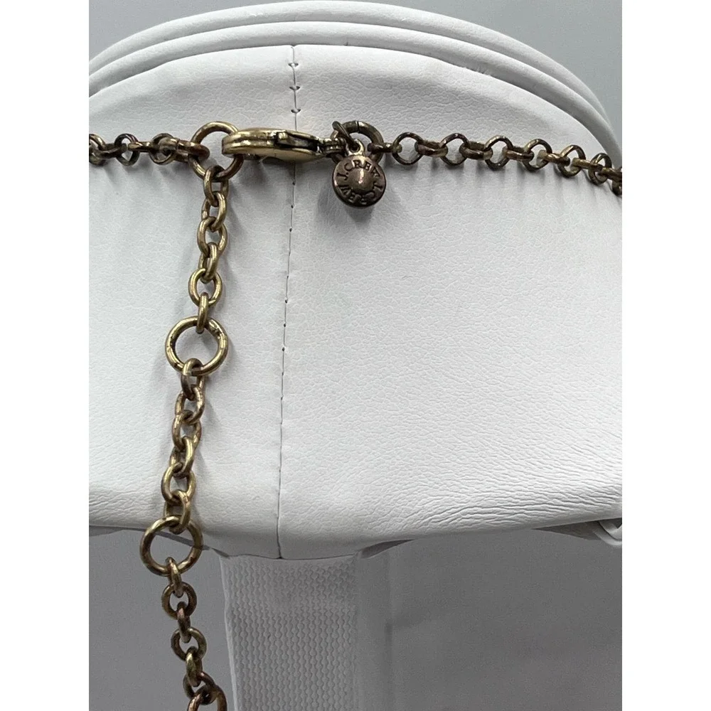 J. Crew Glass Sunburst Mirror‎ Floral Stacked Statement Necklace